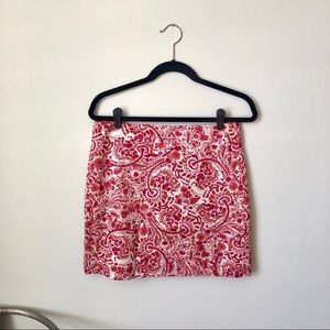 🌺 ANN TAYLOR LOFT NWT Paisley Mini Skirt 🌺